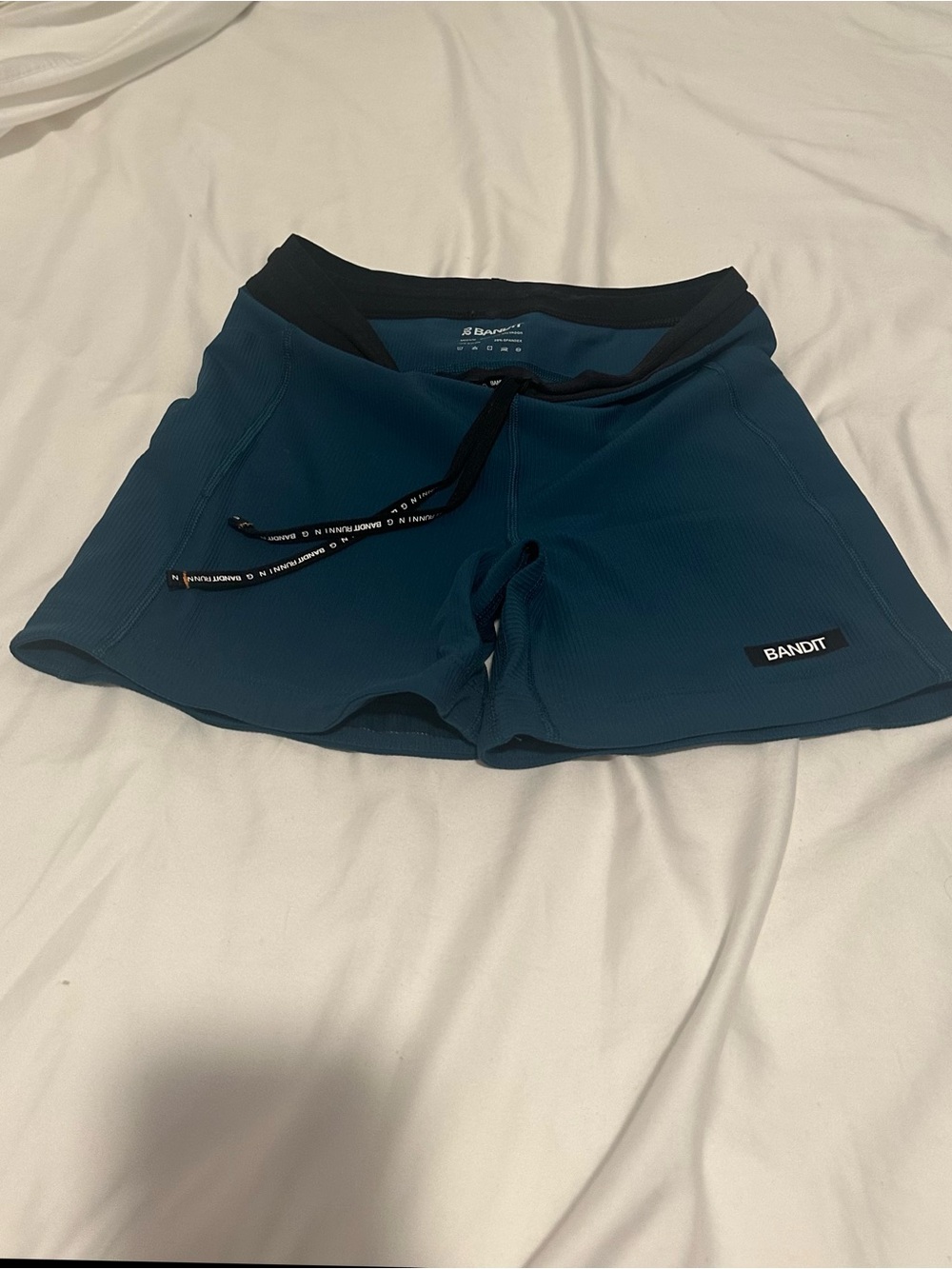 Bandit Women's Cadence 5” Compression Shorts in Deep Teal Size Medium
